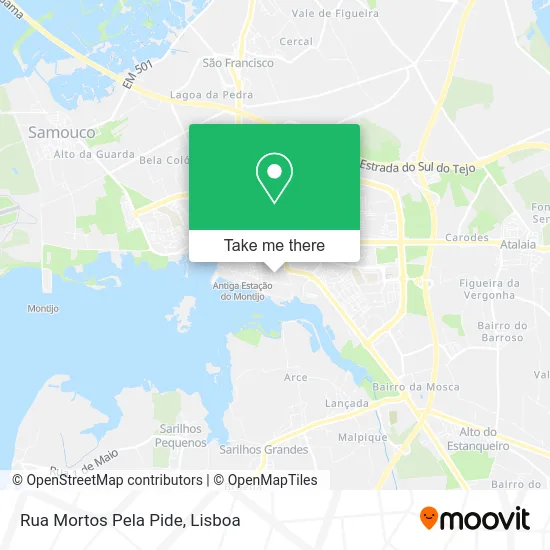 Rua Mortos Pela Pide map