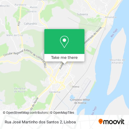 Rua José Martinho dos Santos 2 map