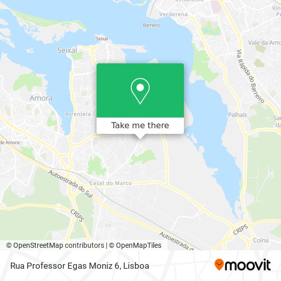 Rua Professor Egas Moniz 6 mapa