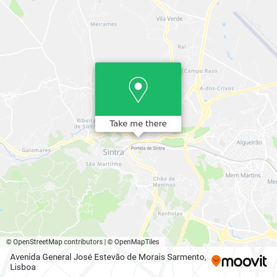 Avenida General José Estevão de Morais Sarmento map