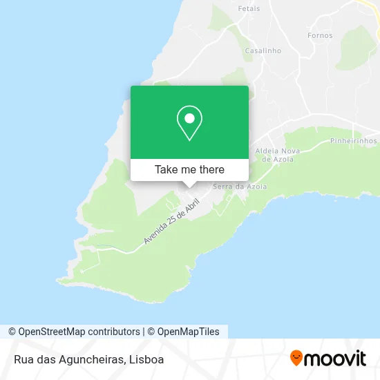 Rua das Aguncheiras map