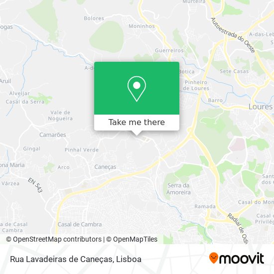 Rua Lavadeiras de Caneças map