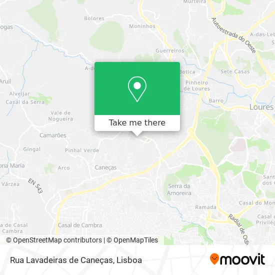 Rua Lavadeiras de Caneças map