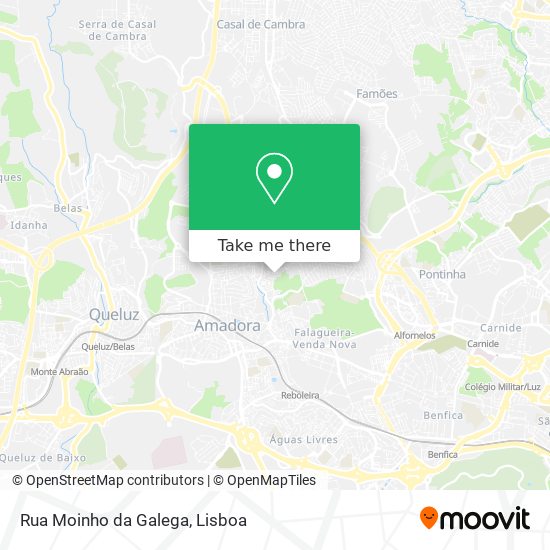 Rua Moinho da Galega map
