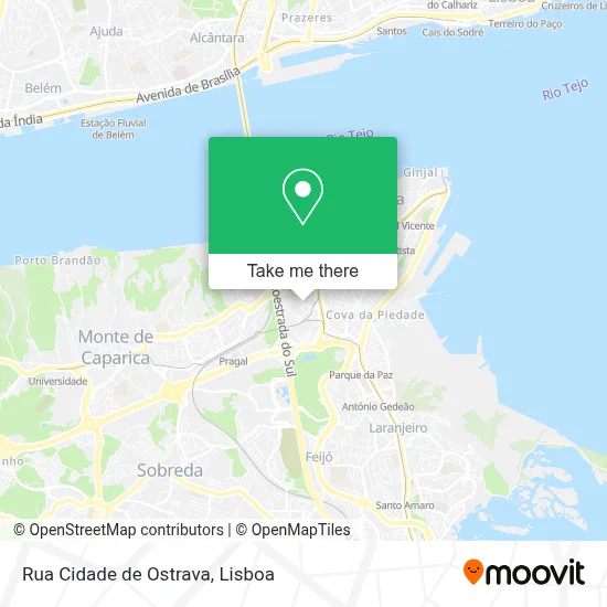 Rua Cidade de Ostrava map