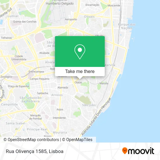 Rua Olivença 1585 map