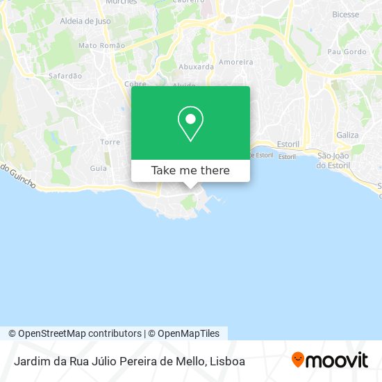 Jardim da Rua Júlio Pereira de Mello mapa