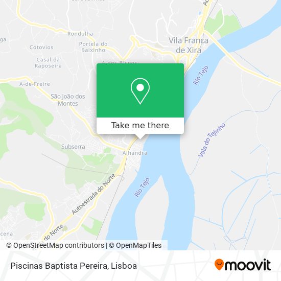 Piscinas Baptista Pereira mapa