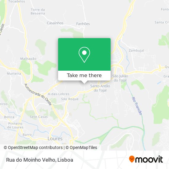 Rua do Moinho Velho mapa