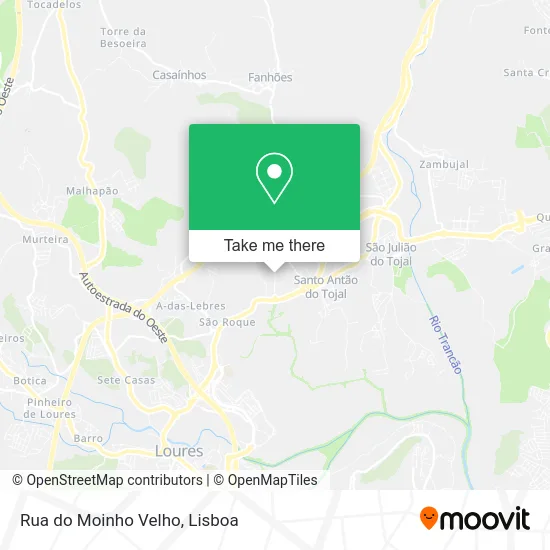 Rua do Moinho Velho map