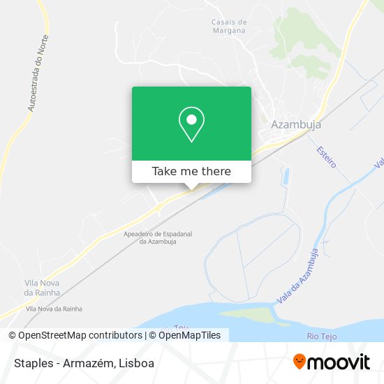 Staples - Armazém mapa