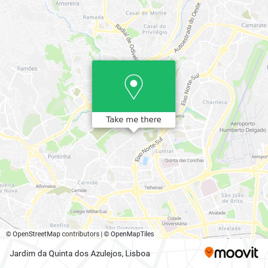 Jardim da Quinta dos Azulejos map