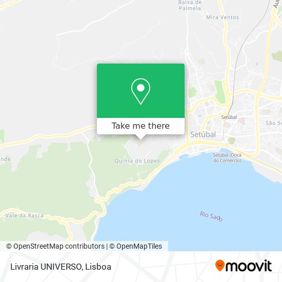 Livraria UNIVERSO map