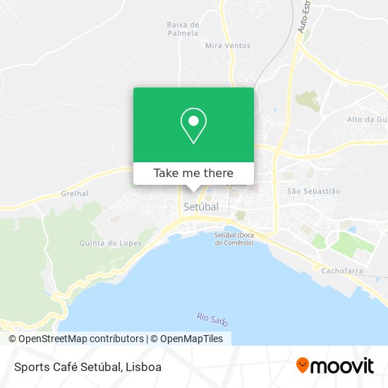 Sports Café Setúbal map