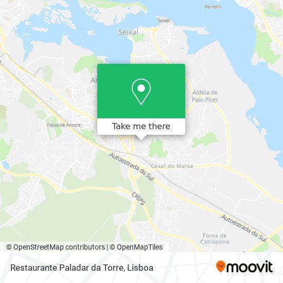 Restaurante Paladar da Torre mapa
