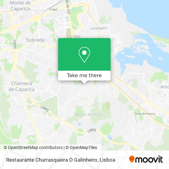 Restaurante Churrasqueira O Galinheiro map