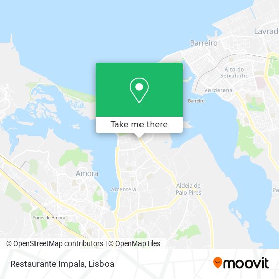 Restaurante Impala mapa