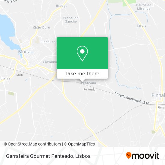 Garrafeira Gourmet Penteado mapa