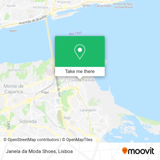 Janela da Moda Shoes map