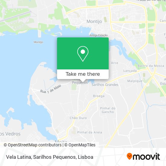 Vela Latina, Sarilhos Pequenos map