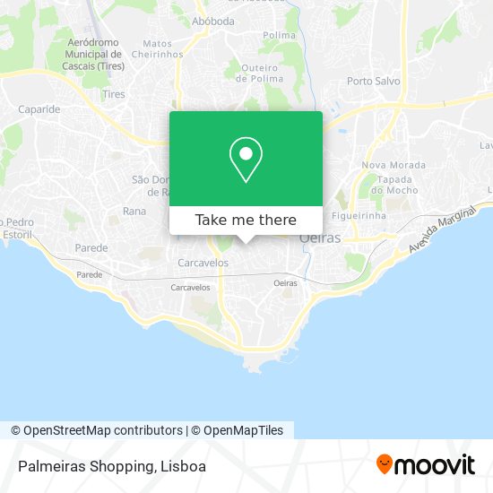 Palmeiras Shopping map