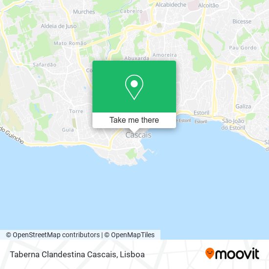 Taberna Clandestina Cascais map