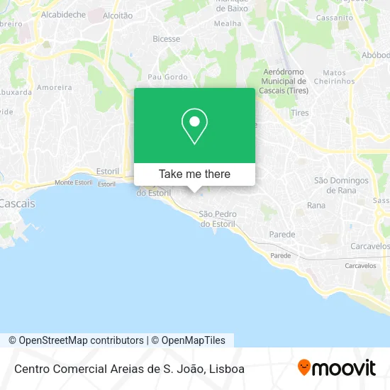Centro Comercial Areias de S. João map