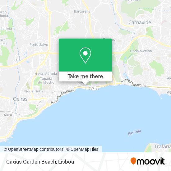 Caxias Garden Beach mapa