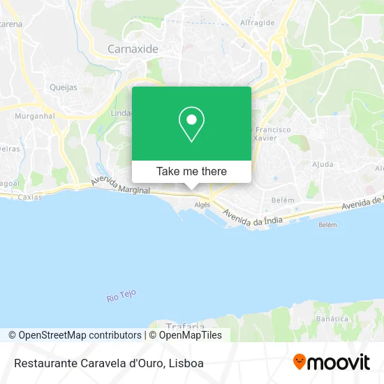Restaurante Caravela d'Ouro map
