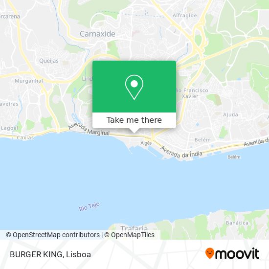 BURGER KING map