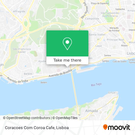 Coracoes Com Coroa Cafe mapa