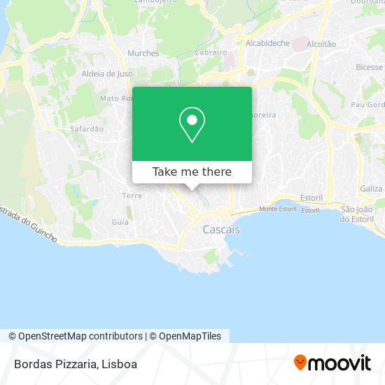 Bordas Pizzaria map