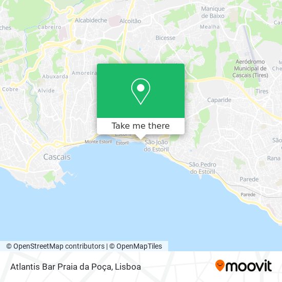 Atlantis Bar Praia da Poça map