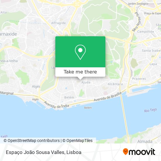 Espaço João Sousa Valles mapa