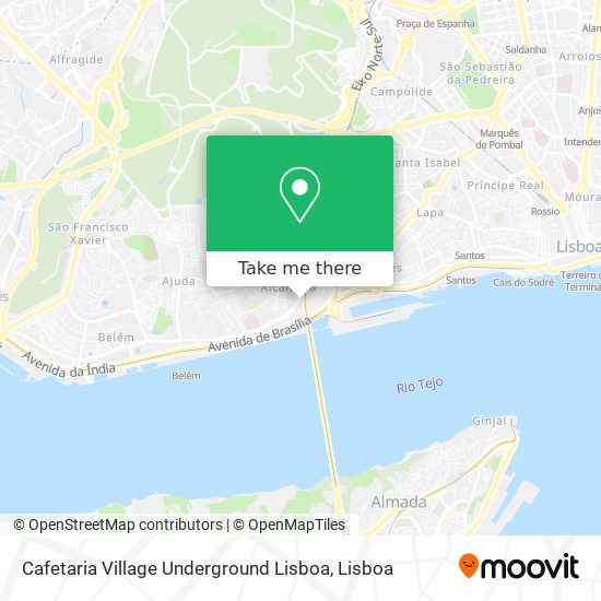 Cafetaria Village Underground Lisboa map