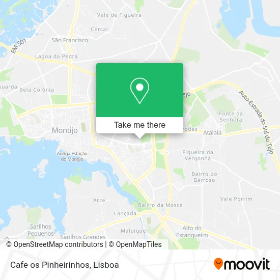 Cafe os Pinheirinhos map