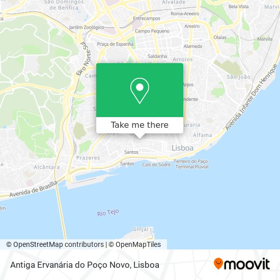 Antiga Ervanária do Poço Novo map