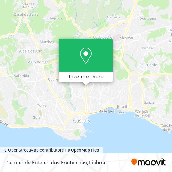 Campo de Futebol das Fontainhas map