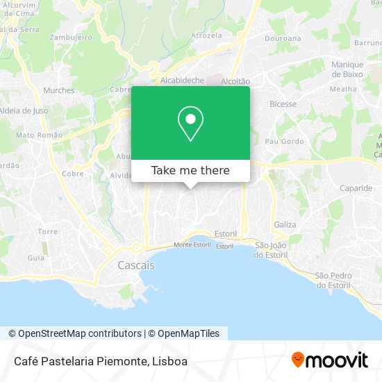 Café Pastelaria Piemonte map