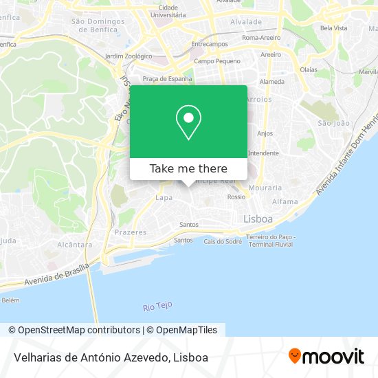 Velharias de António Azevedo map