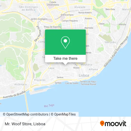 Mr. Woof Store map