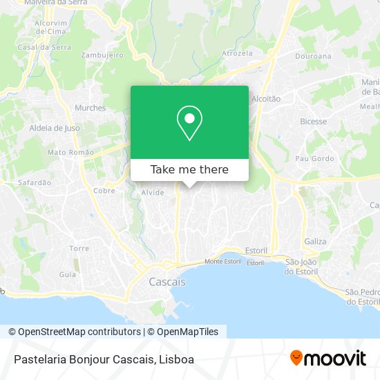 Pastelaria Bonjour Cascais map