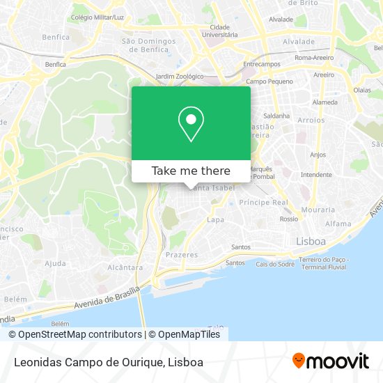 Leonidas Campo de Ourique mapa
