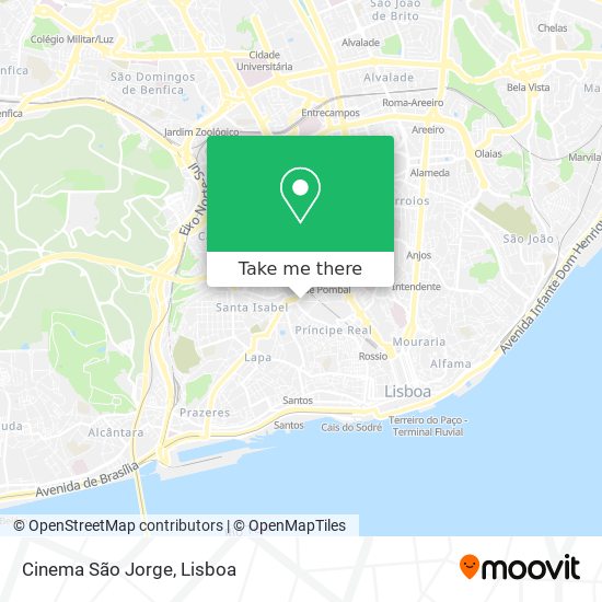 Cinema São Jorge map