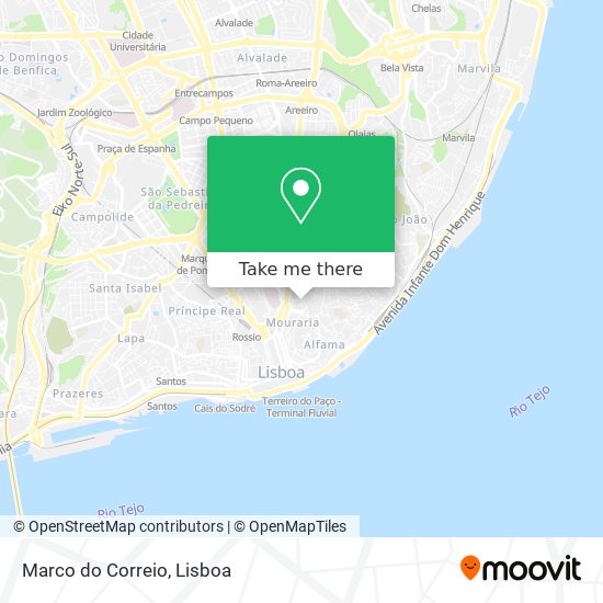 Marco do Correio mapa