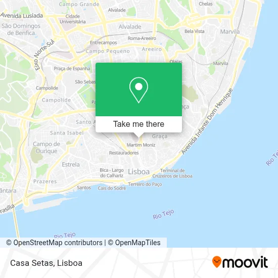 Casa Setas map