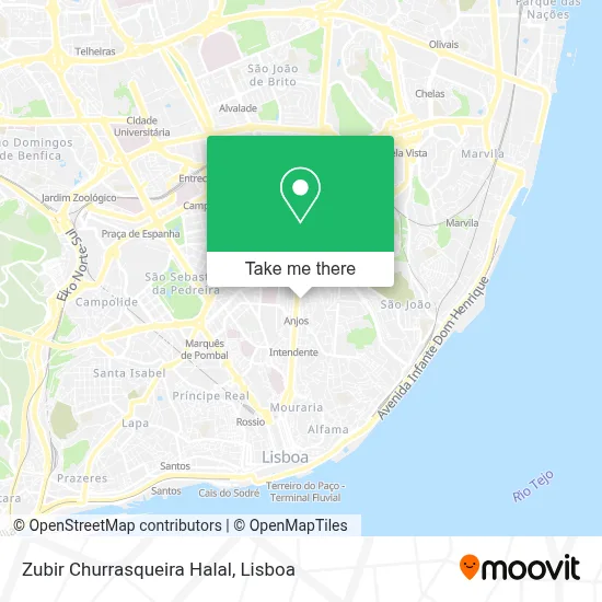 Zubir Churrasqueira Halal map