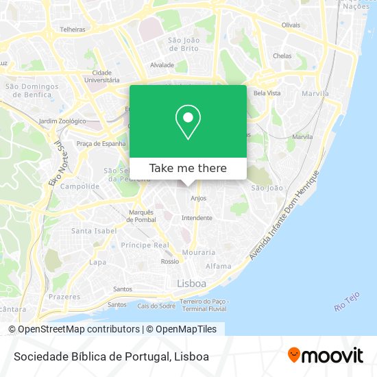 Sociedade Bíblica de Portugal map