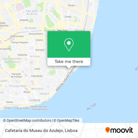 Cafetaria do Museu do Azulejo map