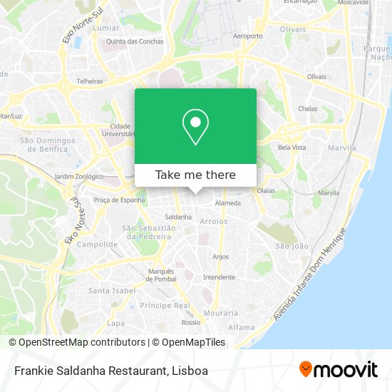 Frankie Saldanha Restaurant map